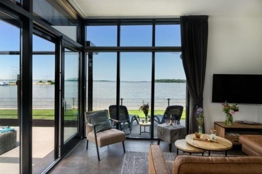 Luxus Cube Meerblick Veluwemeer Am Strand In Erster Reihe Hulshorst Exterior photo